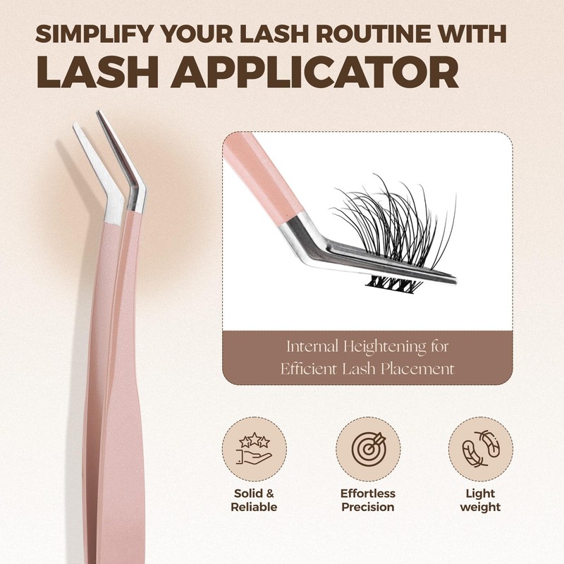 LASHVIEW Diy Eyelash Extension Kit, DIY Cluster Lashes, 10-16mm Multilayered