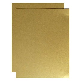 FAV Shimmer Pure Gold 8-1/2-x-11 Cardstock Paper 100-pk - 250 GSM (92lb Cover) PaperPapers Letter size Card Stock Paper - Business, Card Making, Designers, Professional and DIY Projects
