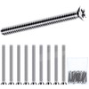 Ripeng 50 Pieces Extra Long Outlet Screws Machine Long Electrical