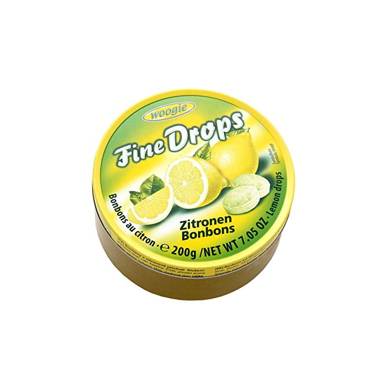 WOOGIE Fine Drops Lemon Candies 200g