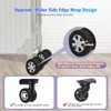 UMUST 8Pcs Luggage Wheel Covers,Silicone Suitcase Cover for 2-2.4'' Spinner