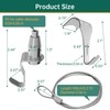 16 Pcs Picture Rail Hanging System,Picture Rail Hooks Molding Hooks