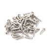 sourcingmap 50 Pcs M2.6x8mm Stainless Steel Phillips Round Head Self