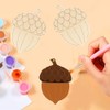Natural Wood Slices 50Pcs, Unfinished Wood Wooden DIY Ornaments Wooden