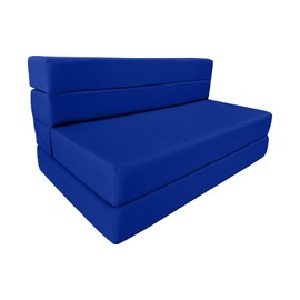 Danfuton Twin Lounger Folding Foam Mattress, Flip Sofa Bed Sit Sleep 6x39x80 Royal