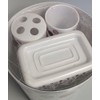 BHP Dots - 4 Piece Plastic Bathroom Set - Cup,