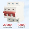 3P Miniature Circuit Breaker DIN Rail Mounted Short Circuit Protection