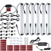 Litever Kitchen Under Cabinet LED Lighting Kit Plug-in, Super Bright,