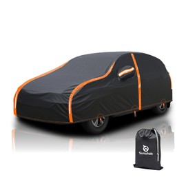 Sunwhale Car Cover Waterproof All Weather for SUV Automobiles UV Protection Snowproof Rain Sun with Door Zipper Full Exterior Outdoor Full Car Cover Universal Fit Up to 177"