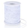 1mm x 100m/328 ft White Elastic Cords,Elastic String for Bracelet
