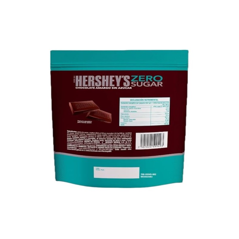 Hershey's Dulces Zero Azúcar, 21 Paquetes de 17g