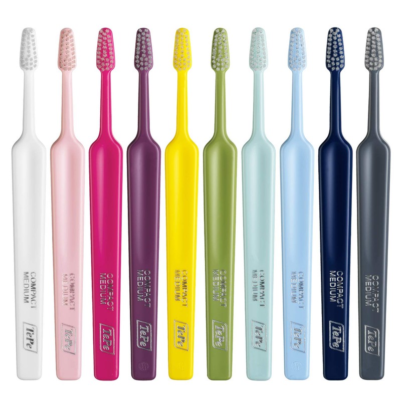 TEPE Select Medium Compact Toothbrush – Adult Toothbrushes Medium Bristles