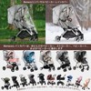 bemece Stroller Rain Cover, Universal, Breathable, Transparent, Rainproof, Windproof, Snowproof,