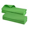 6 Intense Green Tea Towels Made of 100% Cotton, Waffle