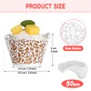 Bäcker & Lecker Cupcake Wrappers Cases 50 Pieces Lace Paper