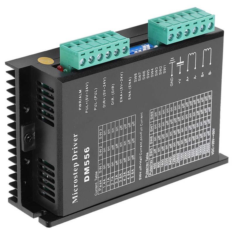 DM556 Stepper Motor Driver 20‑50VDC Low Noise Anti‑Interference 200kHz Pulse