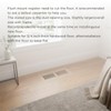 4x10 Inch Oak Floor Register - Flush Mount Vent with