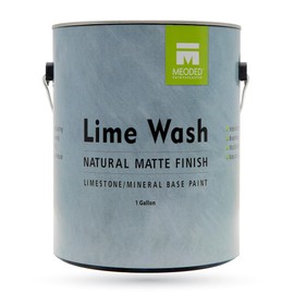 Meoded Paint & Plaster | Lime Wash | Lime Paint | Natural Matte Finish | Interior & Exterior (Natural Line, Gallon)