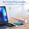 European Travel Plug Adapter, Unidapt International Power Strip, US to