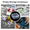 10 Stück Transparent Tablettenbox Medikamentenbox, Persönlicher Tabletten-Organizer,Pillendosen,Tablettenbox 5 Tage Morgens