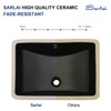 Sarlai Undermount Bathroom Sink - 21 x 15 inch Rectangular