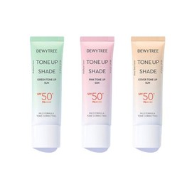 Dewytree Tone Up Shade Tone Up Sunscreen 40ml (Green Tone Up, Pink Tone Up, Cover Tone Up Select 1) Tone Up Cream Sunscreen BB Cream CC Cream Whitening Anti-Aging UV Protection Low Irritation Vegan Sunscreen Redness Coverage Tone Cover
