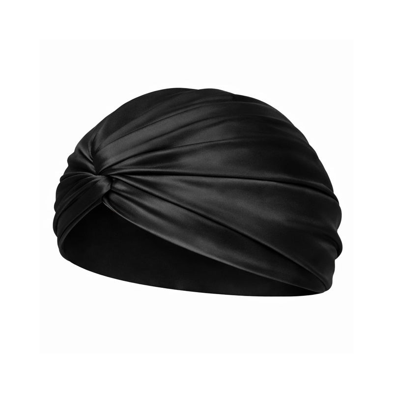 Casa Della Silk Rituale Mulberry Silk Hair Turban – Midnight