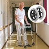 MUXHEL 4 Pcs Walker Wheels Replacement 6 Inch Solid Wheelchair