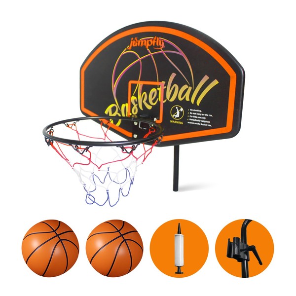 Jumpfly Trampoline Basketball Hoop, Basketball Hoop for Trampoline Fits for