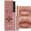 AuraBeen Long Lasting Nude Lipstick and Lip Liner Set -