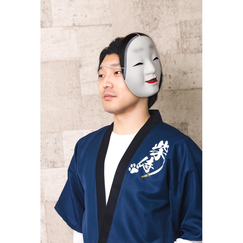 Clear Stone Japanese-Style Mask, Unisex White
