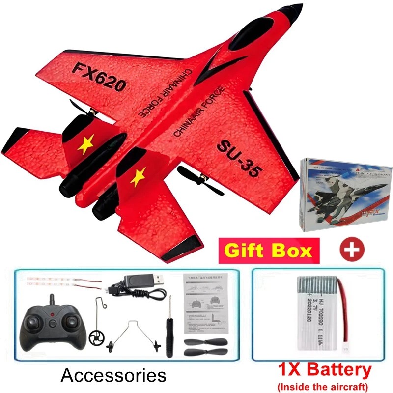SU35 RC Foam Airplane for Outdoor Flying – 2.4GHz Remote