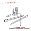 MIXPOWER 107-Piece Drive Bit Socket Set - 1/4", "3/8 &