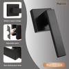 Probrico 2 Pack Black Passage Door Levers Square Lever Non-Locking