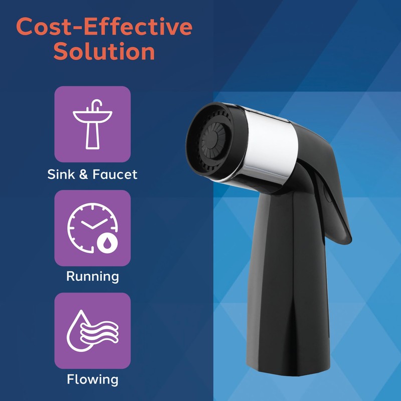 Plumb Craft Black Kitchen Sink Sprayer with Hose Attachment 7635100T,