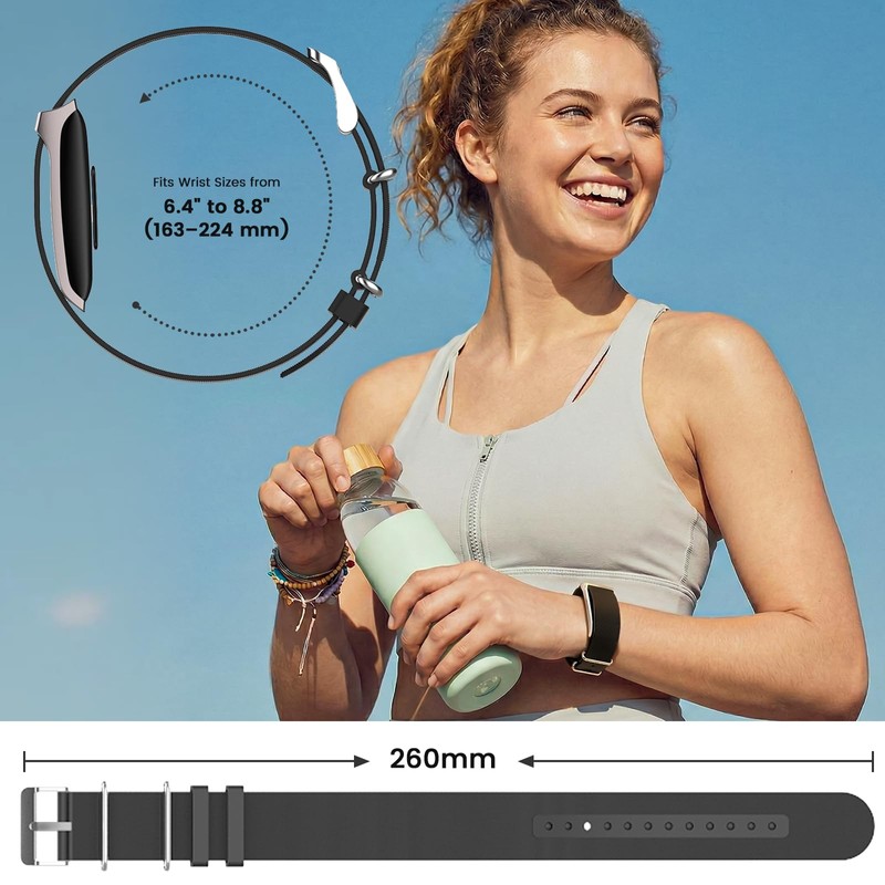 BlikWyt Silicone Band Compatible with Hume Band Replacement, Soft Adjustable