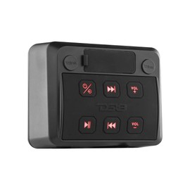 DS18 ENSBTRC-SQ Bluetooth Marine Universal Radio Stereo - Waterproof Boat Audio Receiver with MP3, USB, SD – Ideal for Boat, ATV, UTV, Side by Side, Golf Car