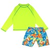 Boys Swim Set with Long Sleeve Rash Guard, Swim Shorts