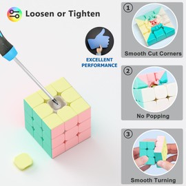 Vdealen Juego de Cubos de Velocidad, 2x2x2 3x3x3 4x4x4 Piramidal Cubo Mágico Paquete, Cubos de Rompecabezas Juguetes Regalo de Cumpleaños Fiesta y Navidad para Niños Adolescentes y Adultos