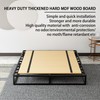 Foldable Box Spring,30"x 60",Mattress Support Wooden Bunkie Board, Double Deck