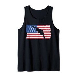 B-2 Stealth Bomber Military Airplane American Flag B2 Tank Top