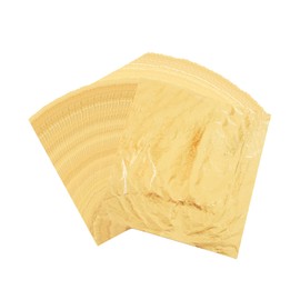 VGSEBA Gold Leaf Sheets-100pcs Gold Foil Leaf 14x14cm for Gilding, Furniture, Arts&Crafts Project, Home Decoration (5.5 Inches)