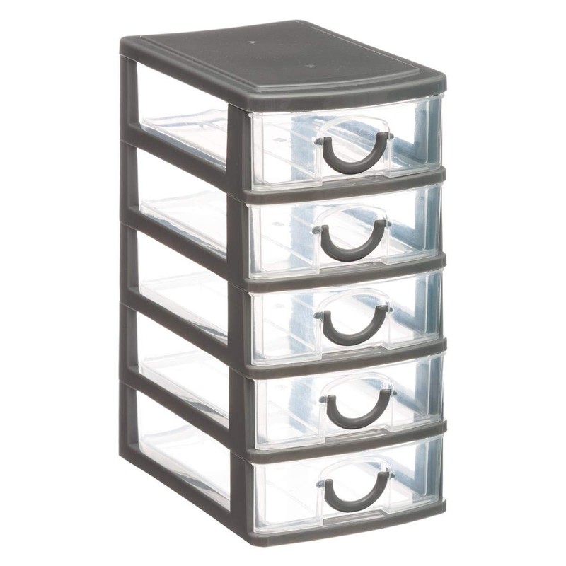 AC-Déco 5five - Plastic Storage Tower 5 Drawers Small Model