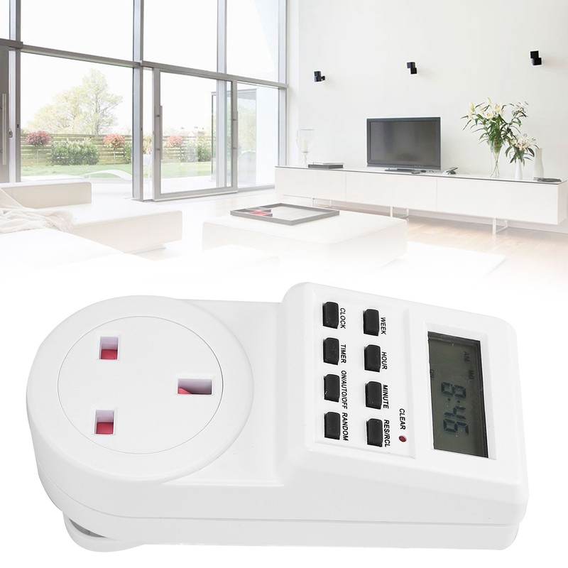 Timer Switch Plug Intelligent Programmable Outlet Timer Socket for Electrical