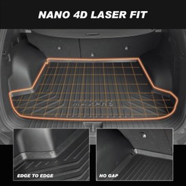 MAXPRO Cargo Liner Compatible with Lexus RX350 (2023-2025). Custom-fit, Heavy-Duty, All-Weather mats. Waterproof for Tough Conditions. 4th Row Custom Floor Mats.