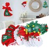 30Pcs Christmas Tree Felt Wall Hanging Door Murals Kids Gifts