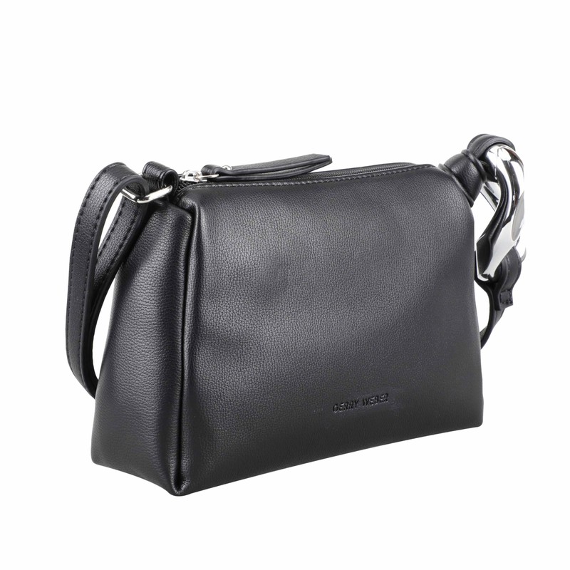 Gerry Weber Chained Shoulder Bag XSHZ, black, Casual