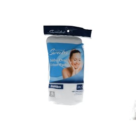 Cotton Swabs Jumbo Oval Cotton Pads 50ct (24 Pack) - Perfect for Makeup Removal & Skincare