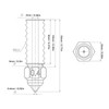 0.4mm Nozzles Kit High Flow High Temp Resistant Stainless Steel