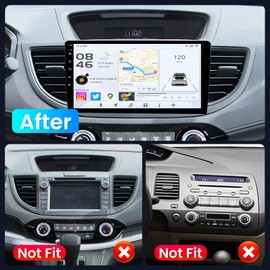 Car Radio for Honda CRV 2012-2016: 4Core Car Stereo Upgrade Wireless Carplay & Android Auto 1280 * 800 HD Touchscreen GPS Navigation Bluetooth WiFi Backup Camera Bluetooth FM